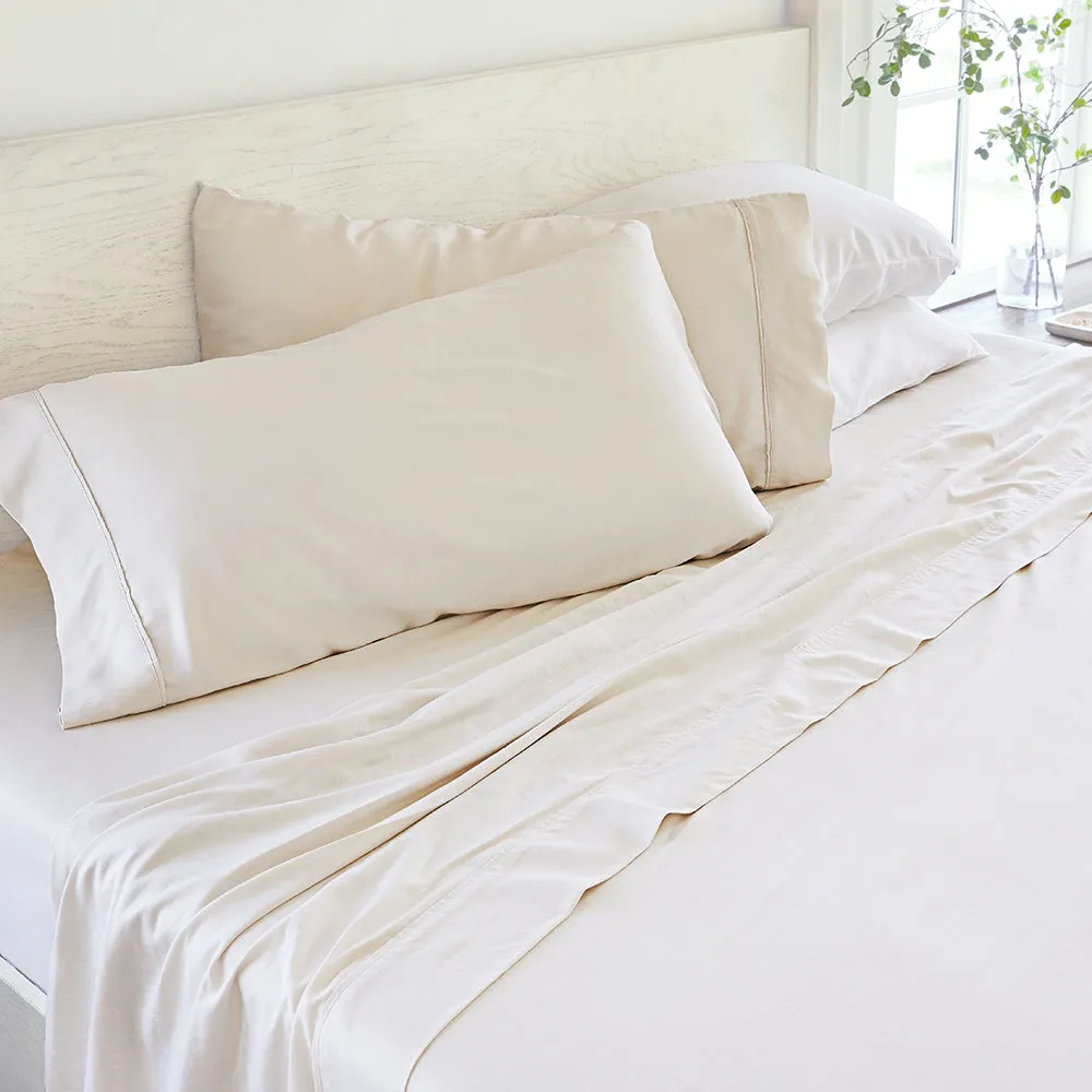 4-Piece Linen Bamboo Blend Sheet Set (Sale)