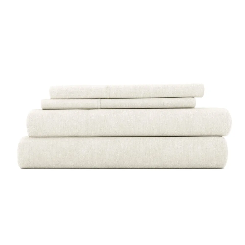 4-Piece Linen Bamboo Blend Sheet Set (Sale)