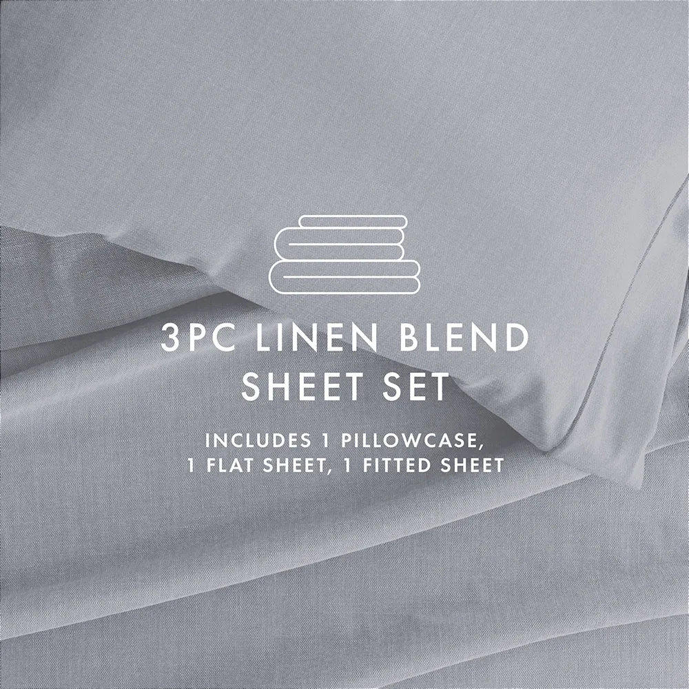 4-Piece Linen Bamboo Blend Sheet Set (Sale)