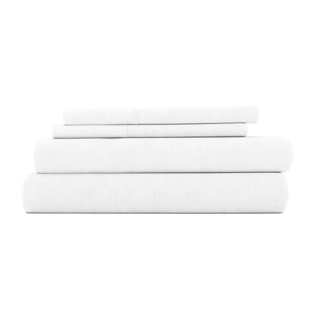 4-Piece Linen Bamboo Blend Sheet Set (Sale)