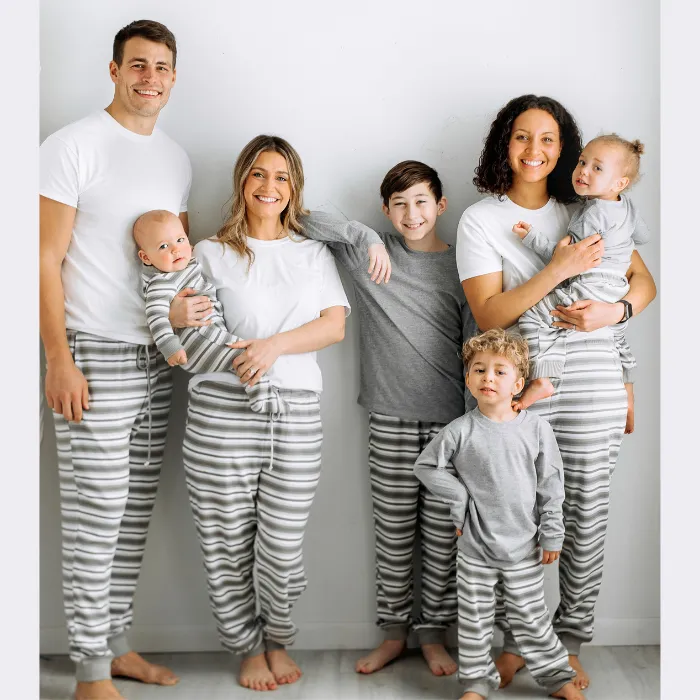 Baby Onesie - Gray Stripes