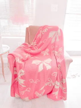 Bow Blanket | Bubblegum Pink