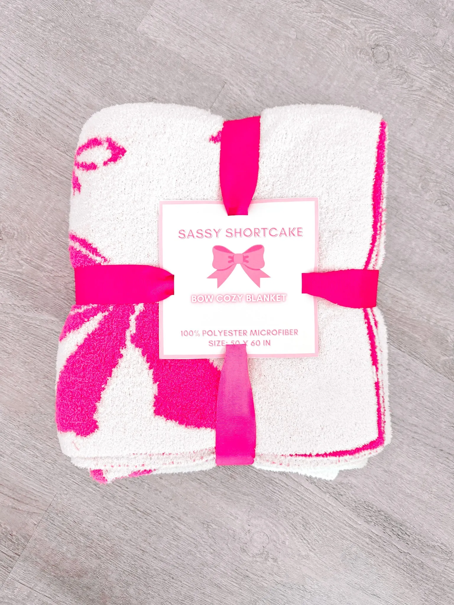 Bow Blanket | Bubblegum Pink