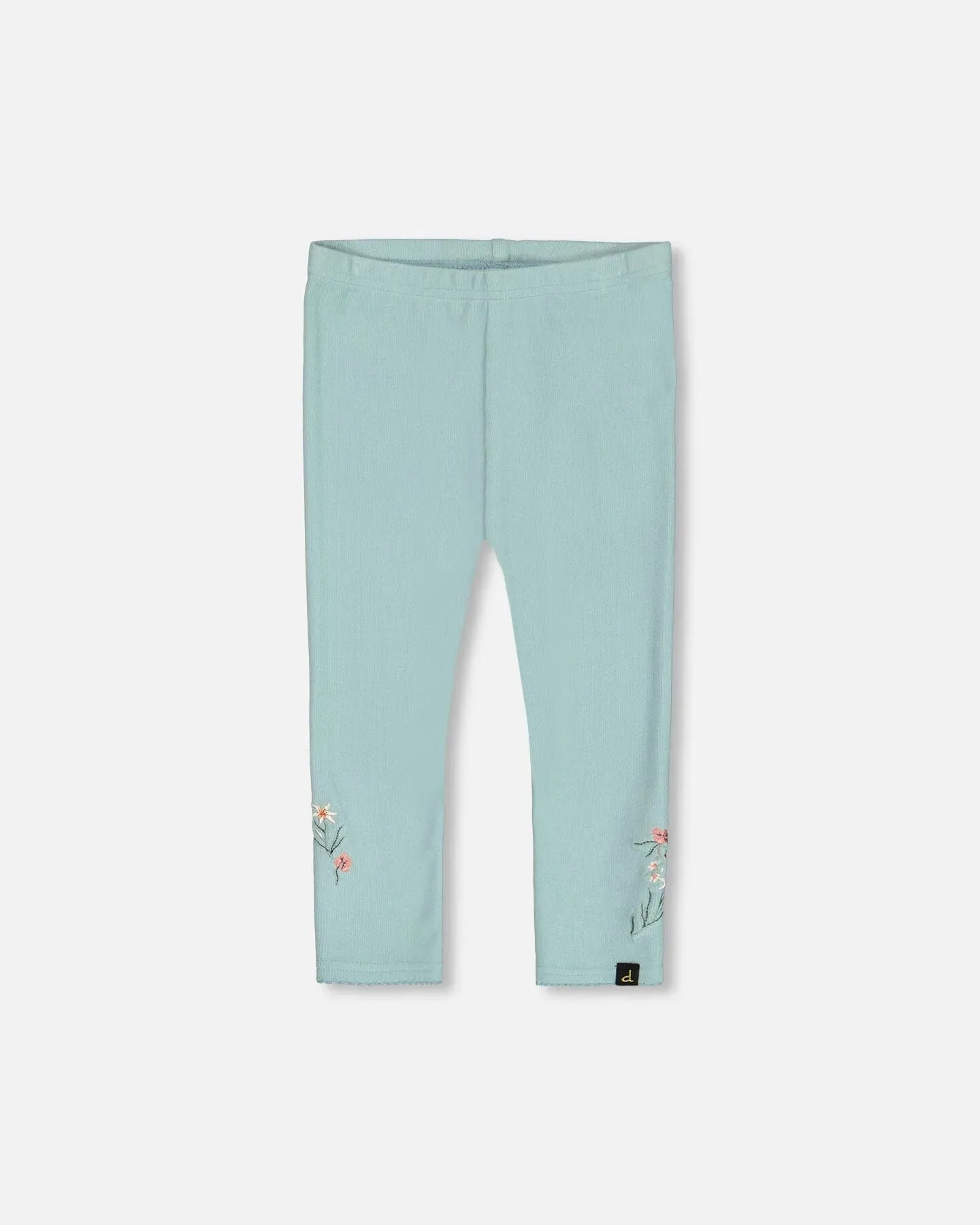 Brushed Rib Leggings - Light Blue