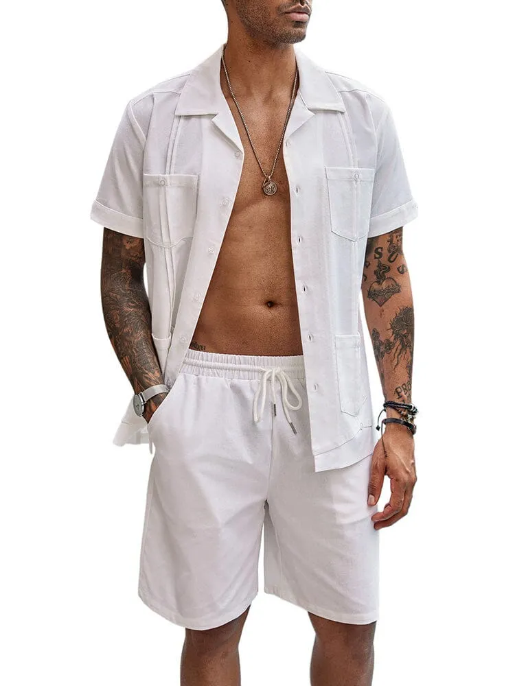 Casual Breathable Linen Shirt Sets (US Only)