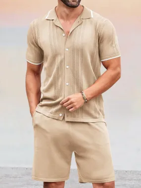 Casual Business Knit Polo Sets