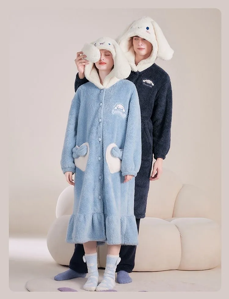 Cinna Couple Plush Pajamas Set KI426