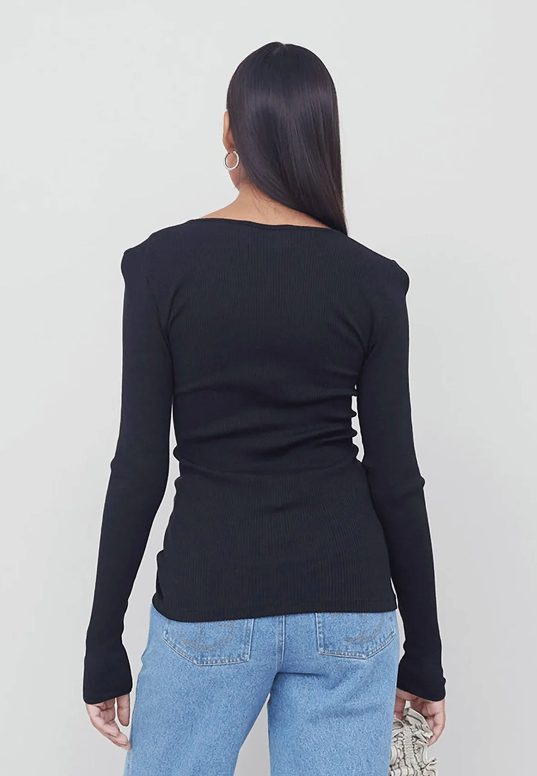 Claire Seamless Cardigan - Black