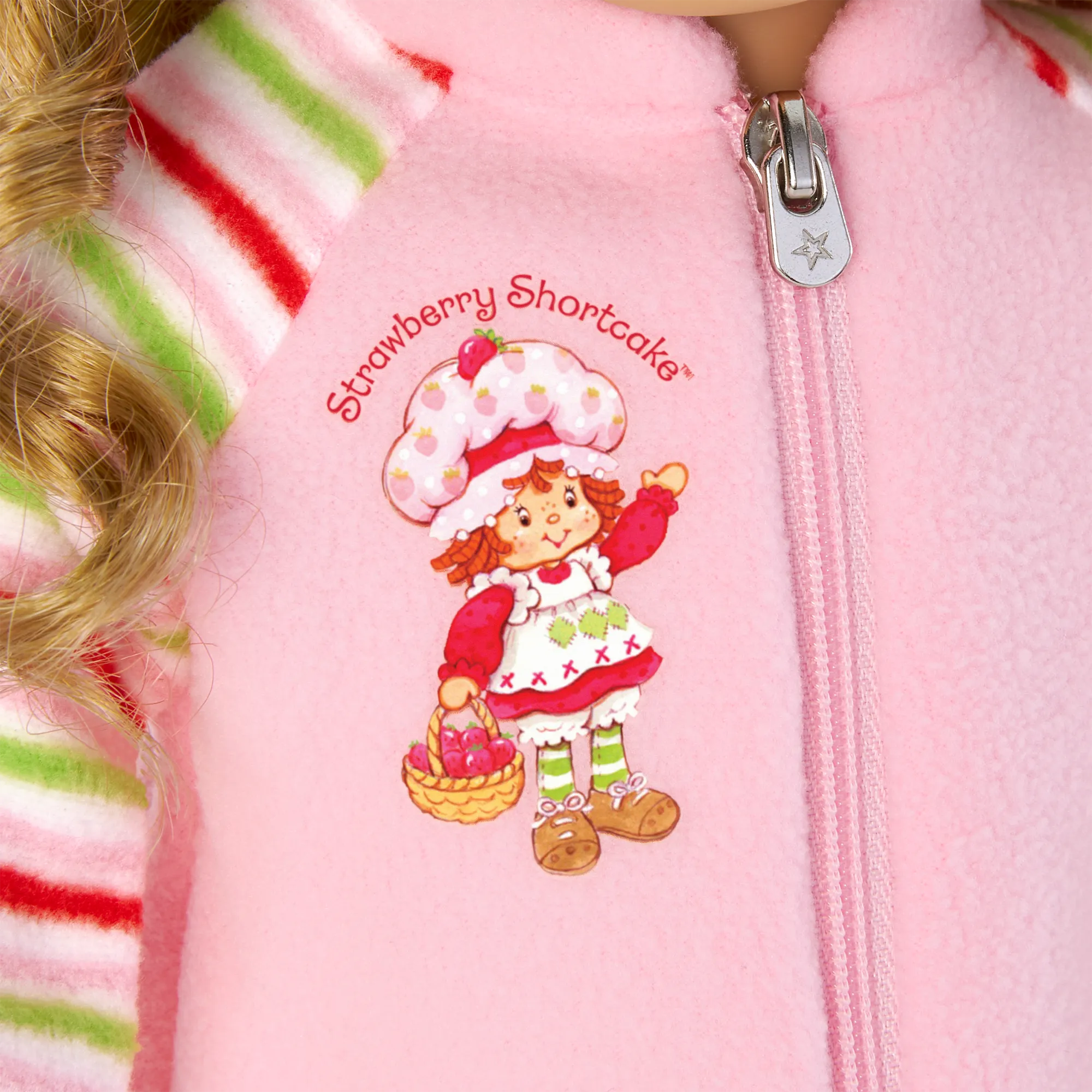 Courtney’s™ Strawberry Shortcake™ Sleeping Bag & PJs for 18-inch Dolls (Historical Characters)