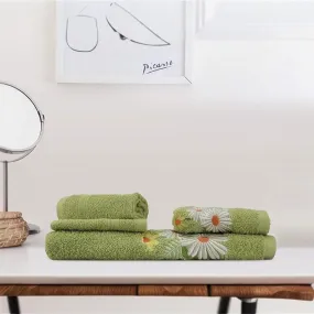 DaisyD Towel (Green) - Four Piece Set