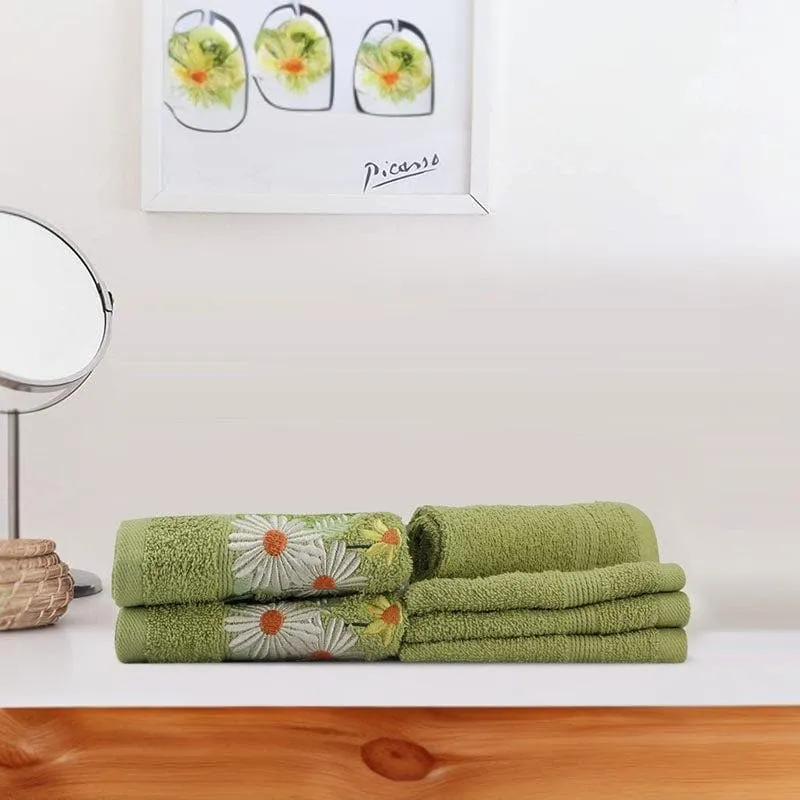 DaisyD Towel (Green) - Six Piece Set