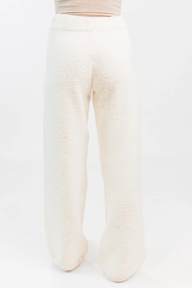 Dawn Ivory Fuzzy Lounge Pants FINAL SALE