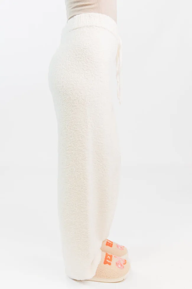 Dawn Ivory Fuzzy Lounge Pants FINAL SALE