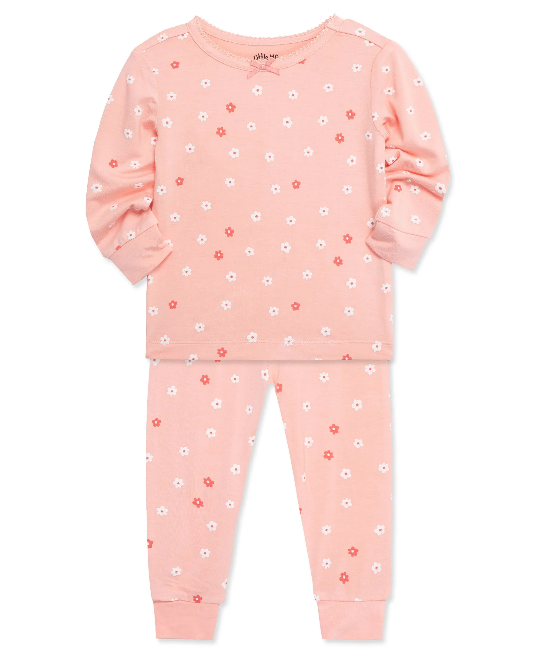 Floral 4-Piece Pajama Set (2T-4T)