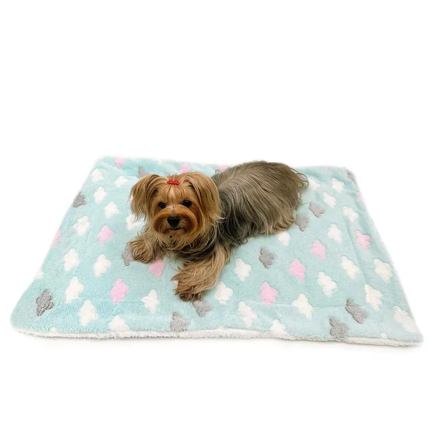 Fluffy Clouds Ultra Plush Dog Blanket