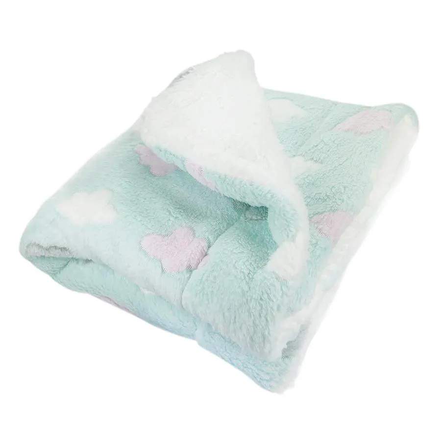 Fluffy Clouds Ultra Plush Dog Blanket