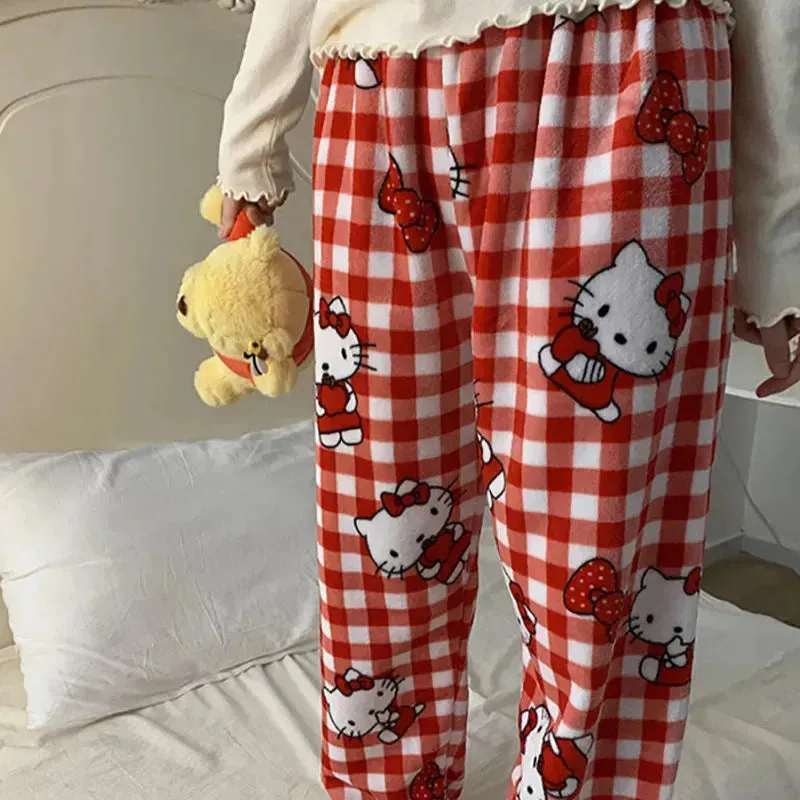 Hello Kitty Fuzzy Pajama Pants