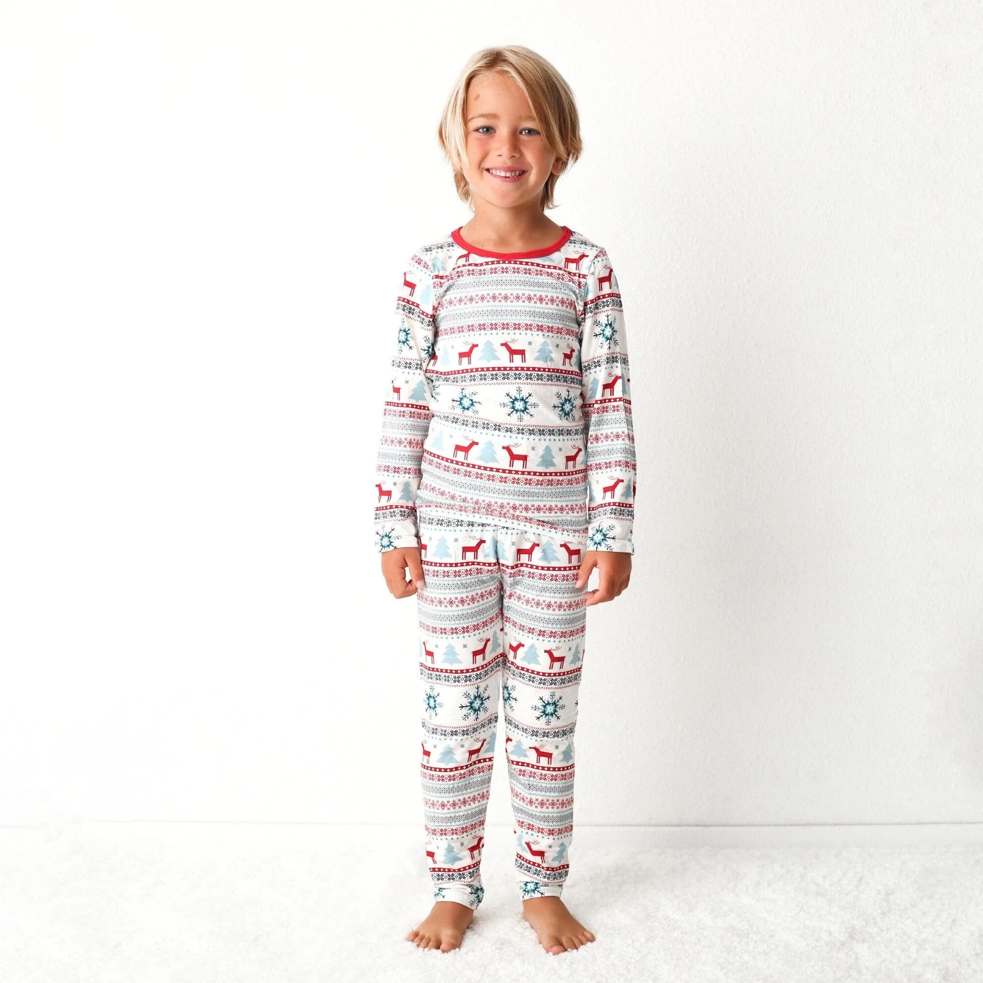 Holiday Reindeer Blue Pajama