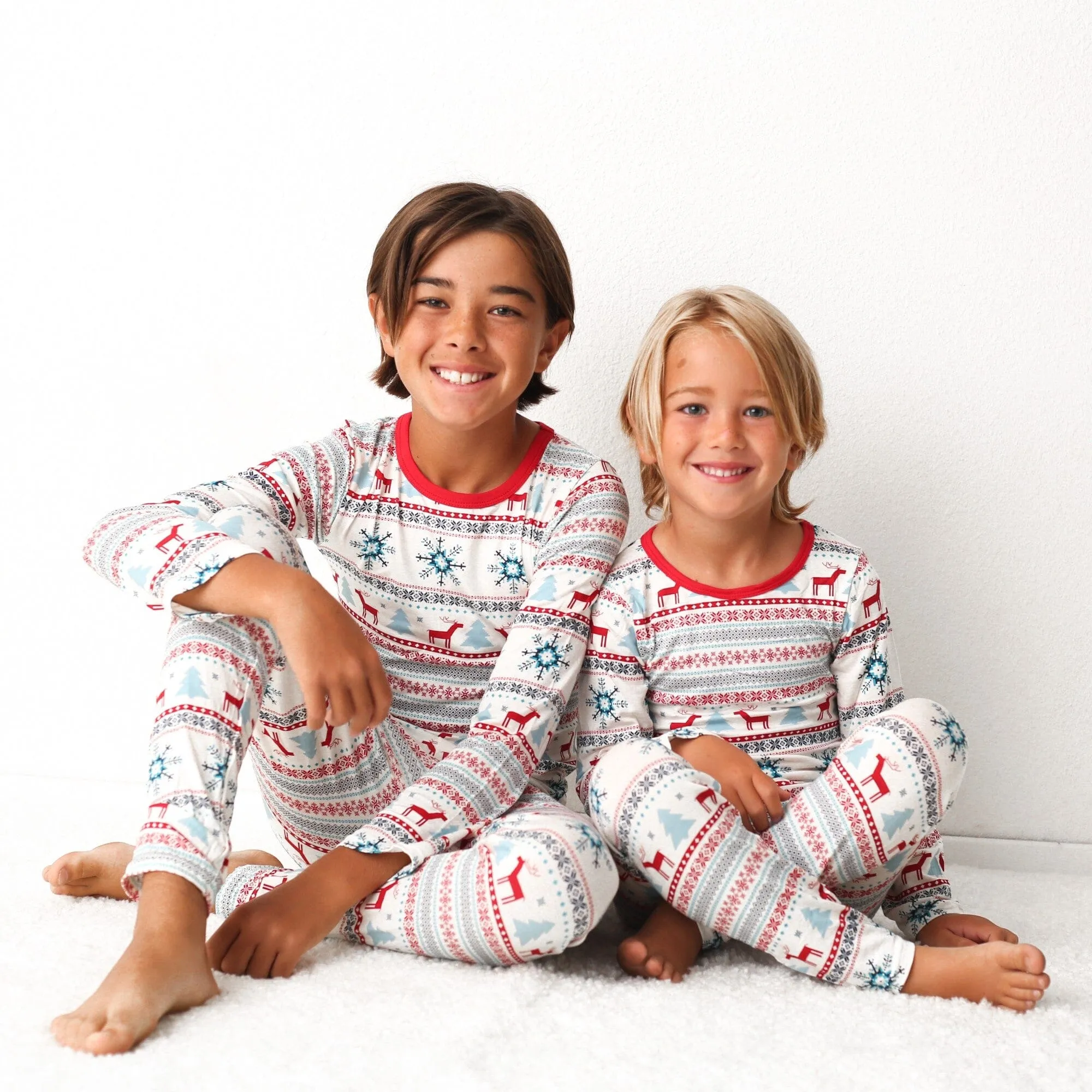 Holiday Reindeer Blue Pajama