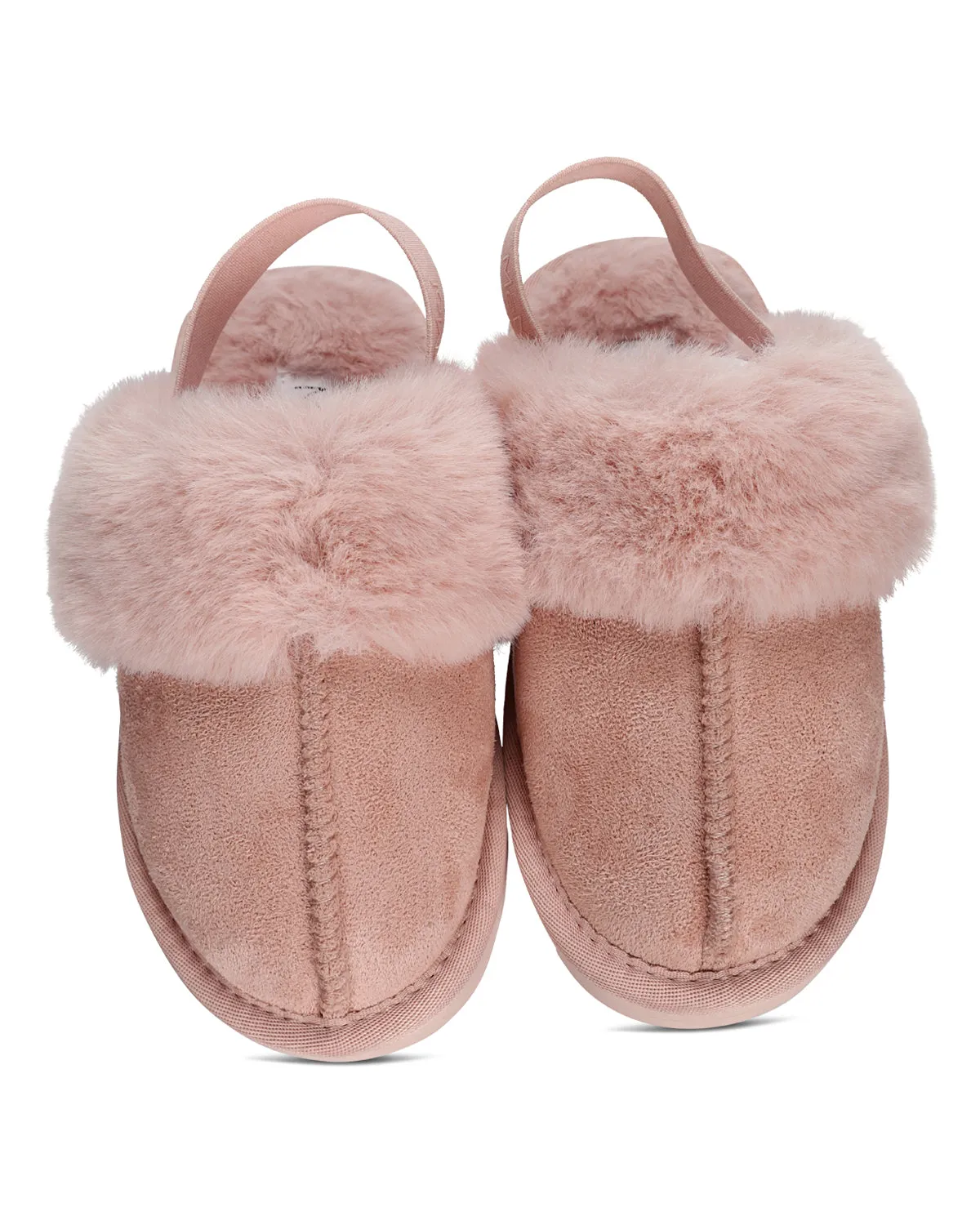 Kids' Fluffy Slide Slingback Slippers