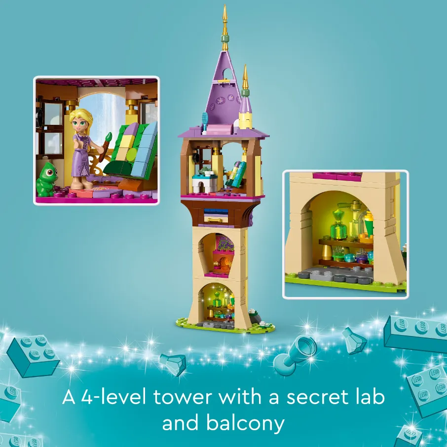 LEGO 43241 Disney Princess Rapunzel's Tower & The Snuggly Duckling