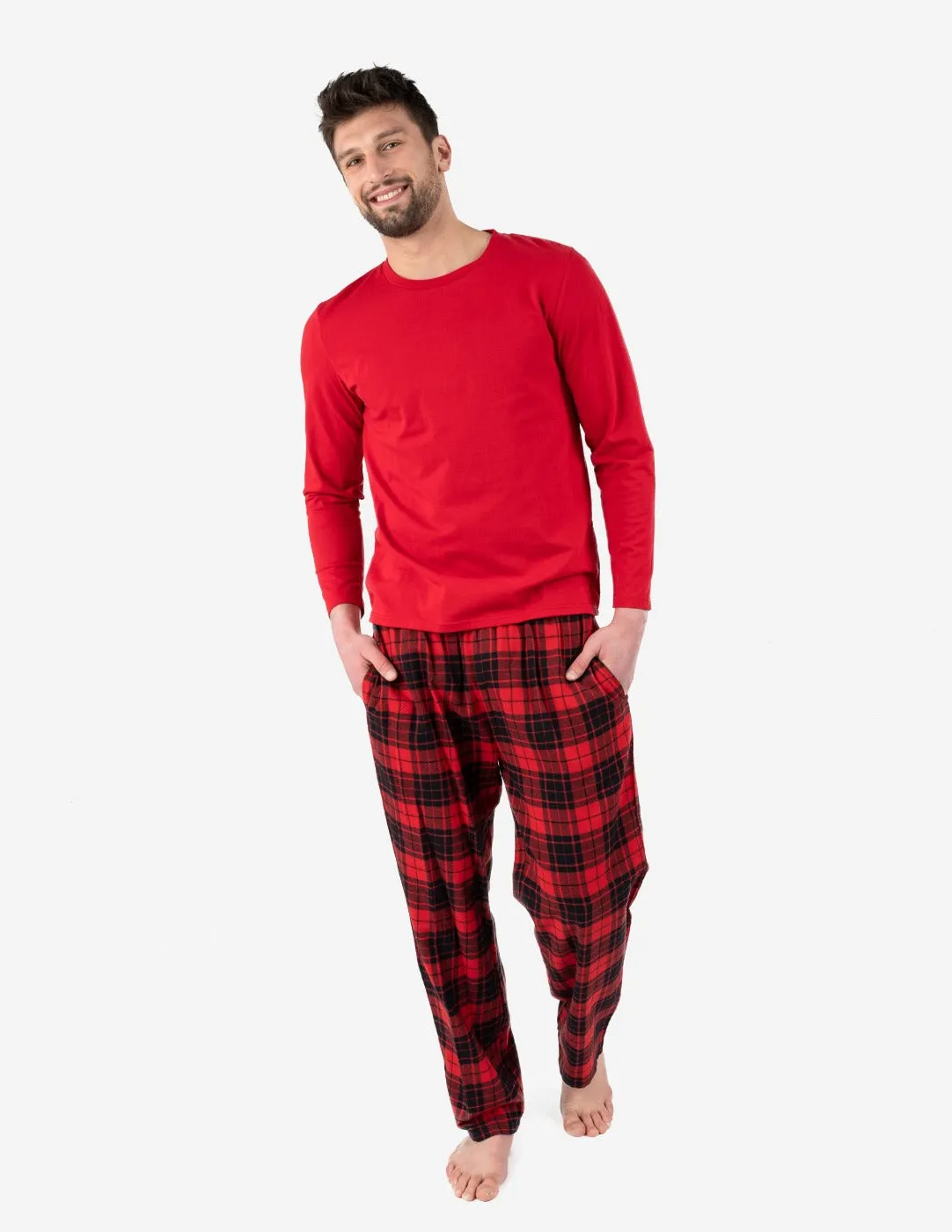 Men's Print Flannel Sets