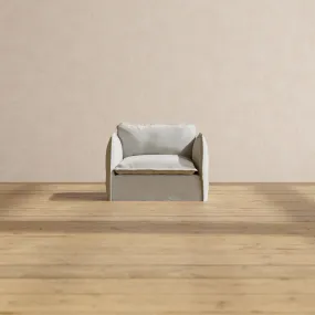 Modular Performance Armchair in Cloud | Relaxed Blend