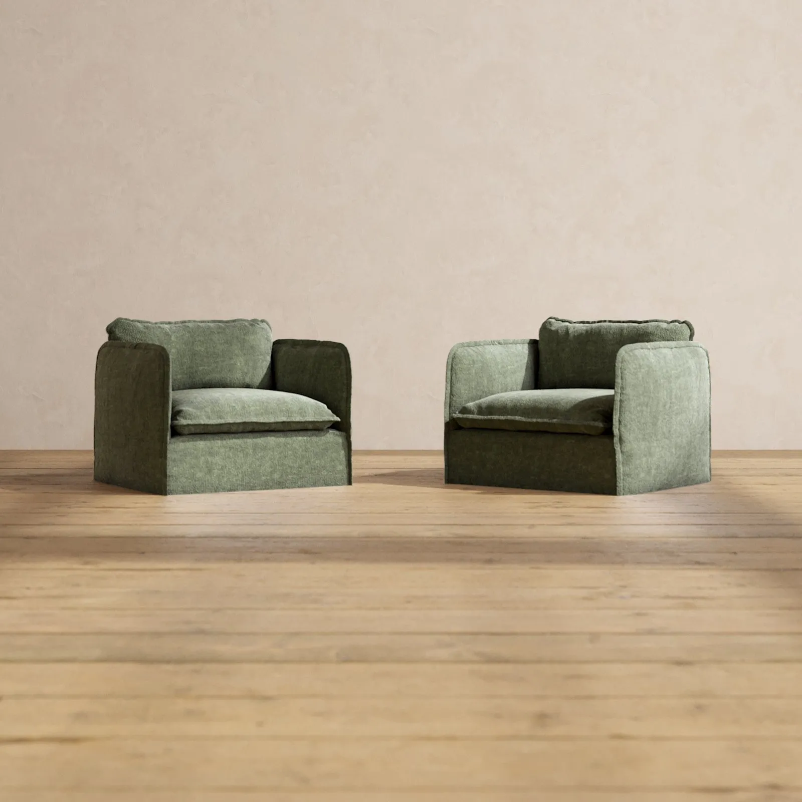 Modular Performance Armchair Set in Willow | Relaxed Blend