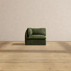 Modular Performance End Chair in Olive | Relaxed Blend