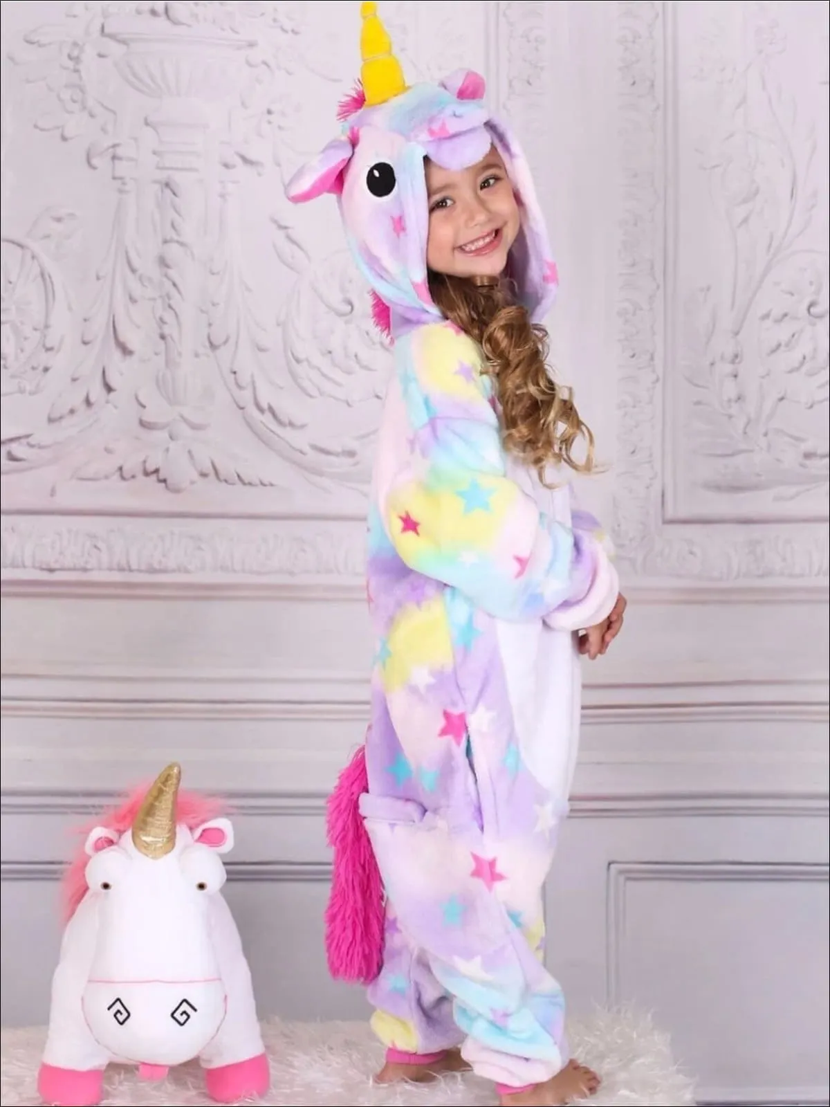 Mommy And Me Stars Unicorn Hooded Pajamas