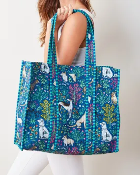 Must Love Dogs - The Traveler Tote - Indigo