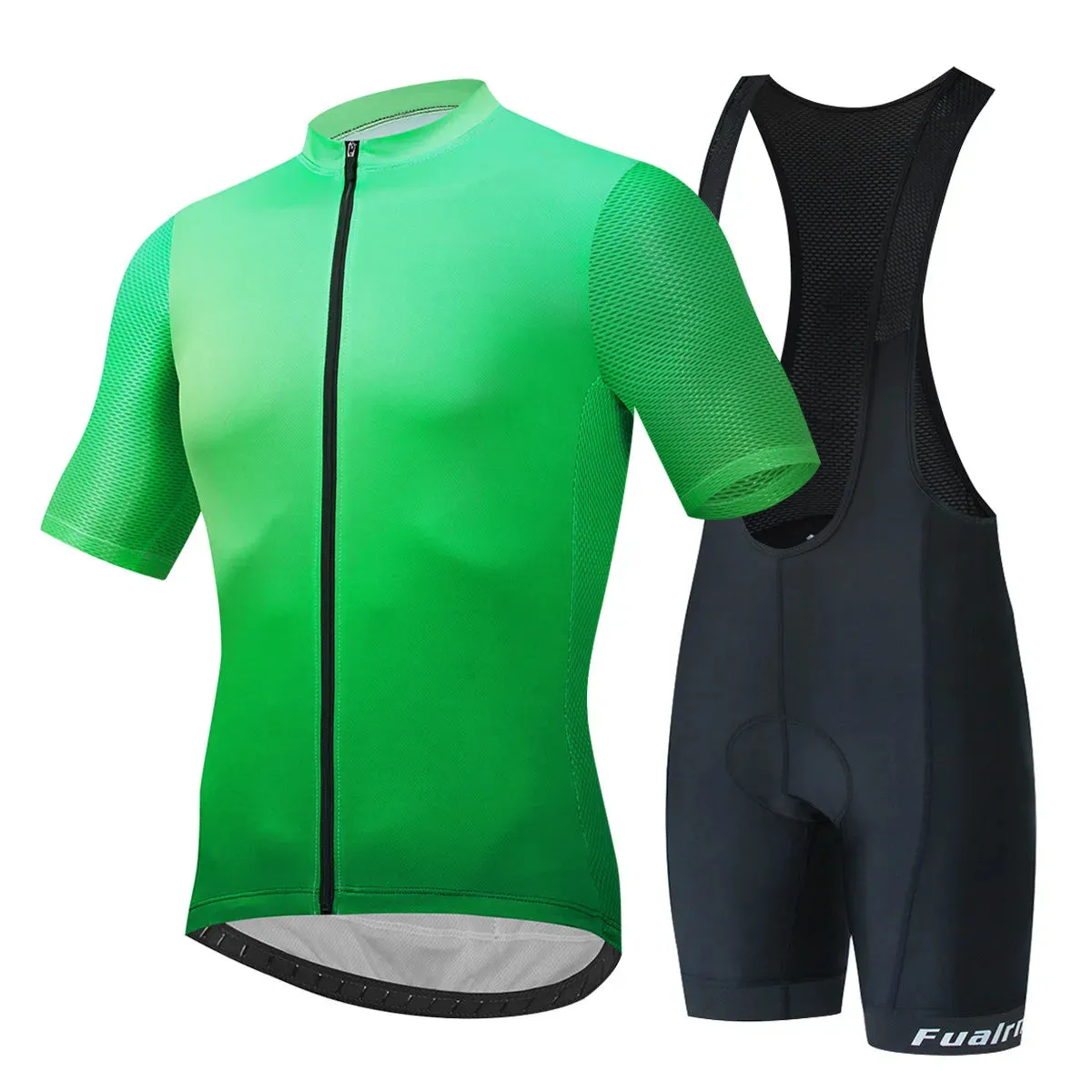 New Bicycle Sets Cycling Breathable Team Jersey Bib Shorts Suits Mens Outdoor Riding 4D Gel Pad Reflective Bike Clothing Shorts