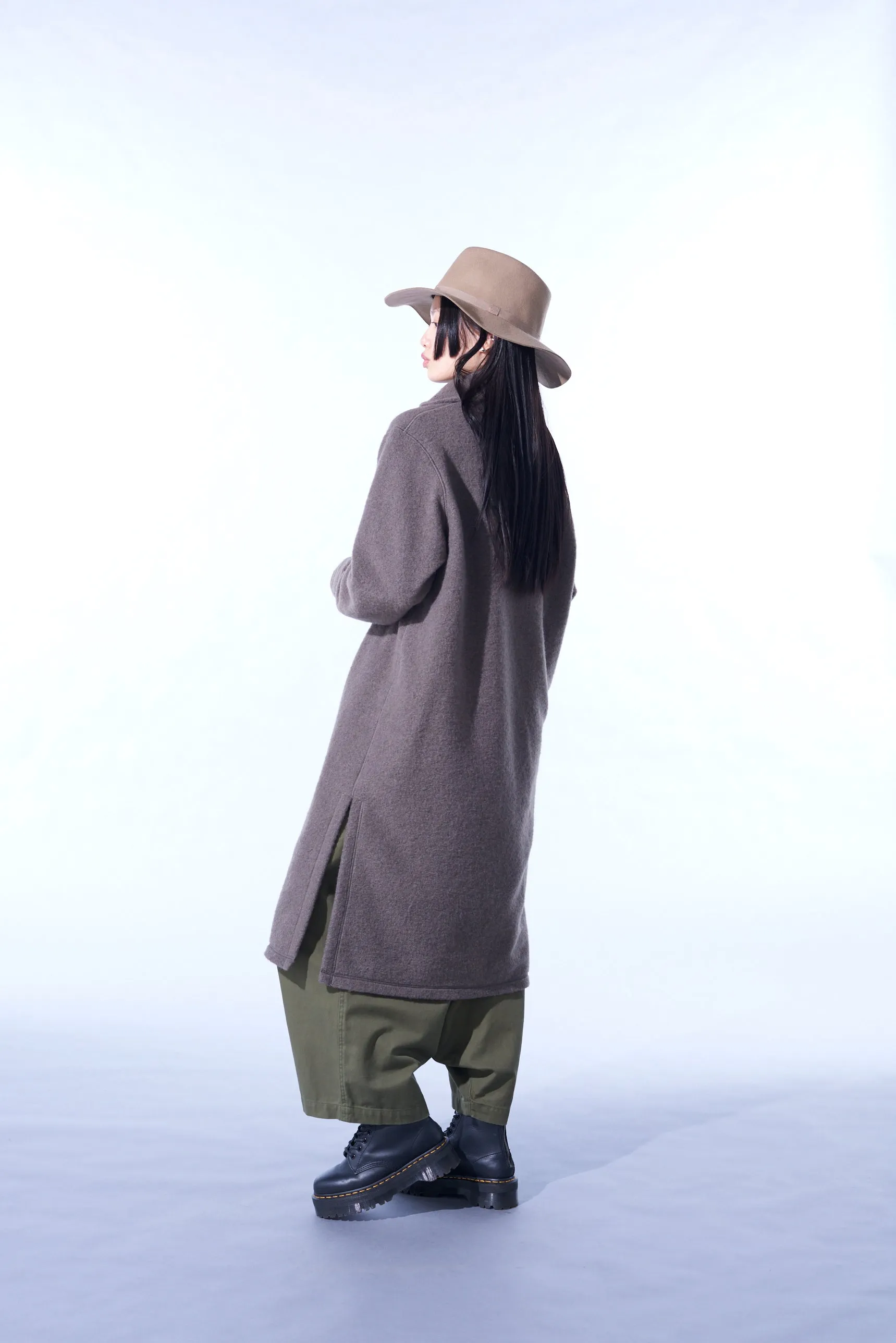 PE/W SLIVER JERSEY TURTLENECK LONG PULLOVER