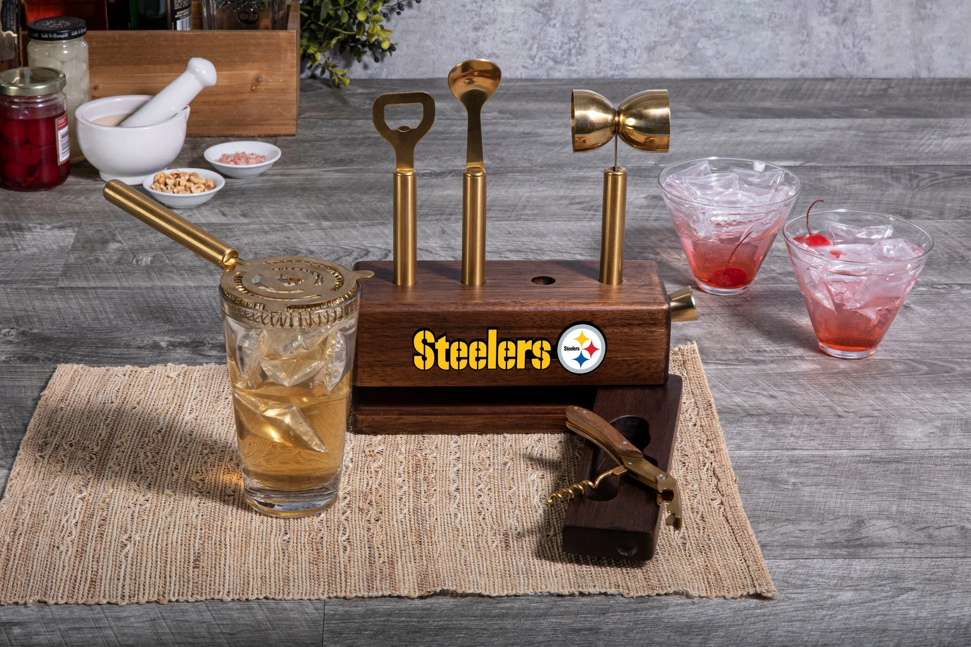 Pittsburgh Steelers - Sidecar 5-Piece Bar Tool Set