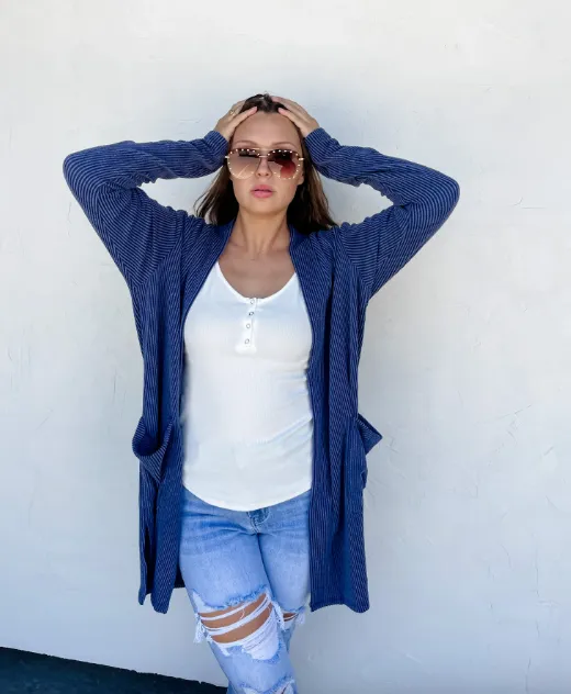 Reese Ribbed Cardigan