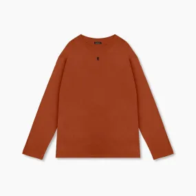 RELAXED LONG SLEEVE TEE - LAVA