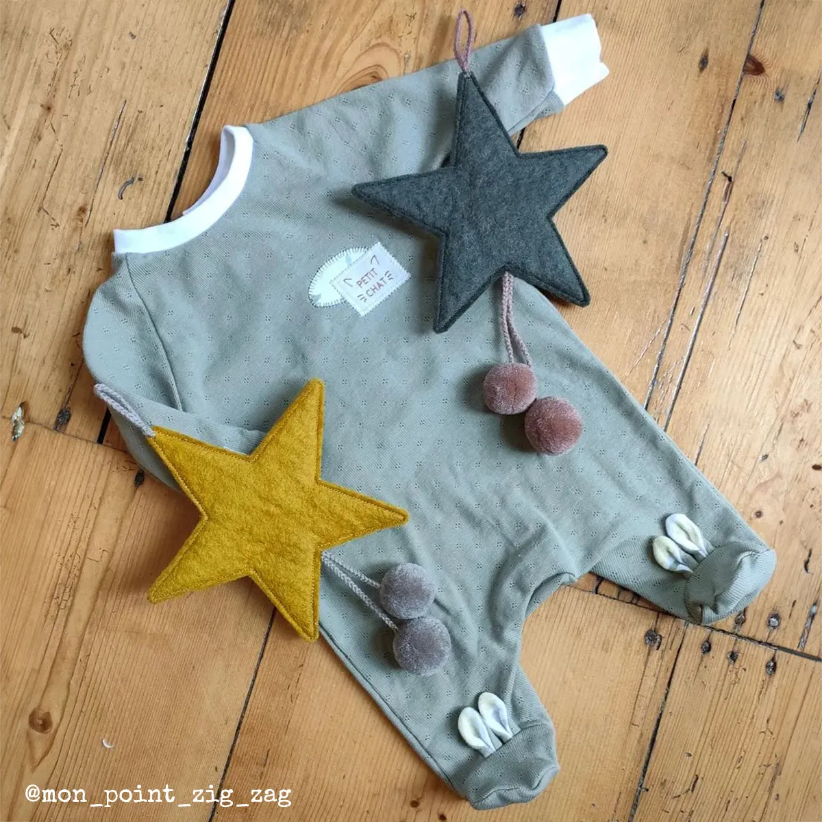 SATURNE pajamas - Baby 1/24M - PDF Sewing Pattern