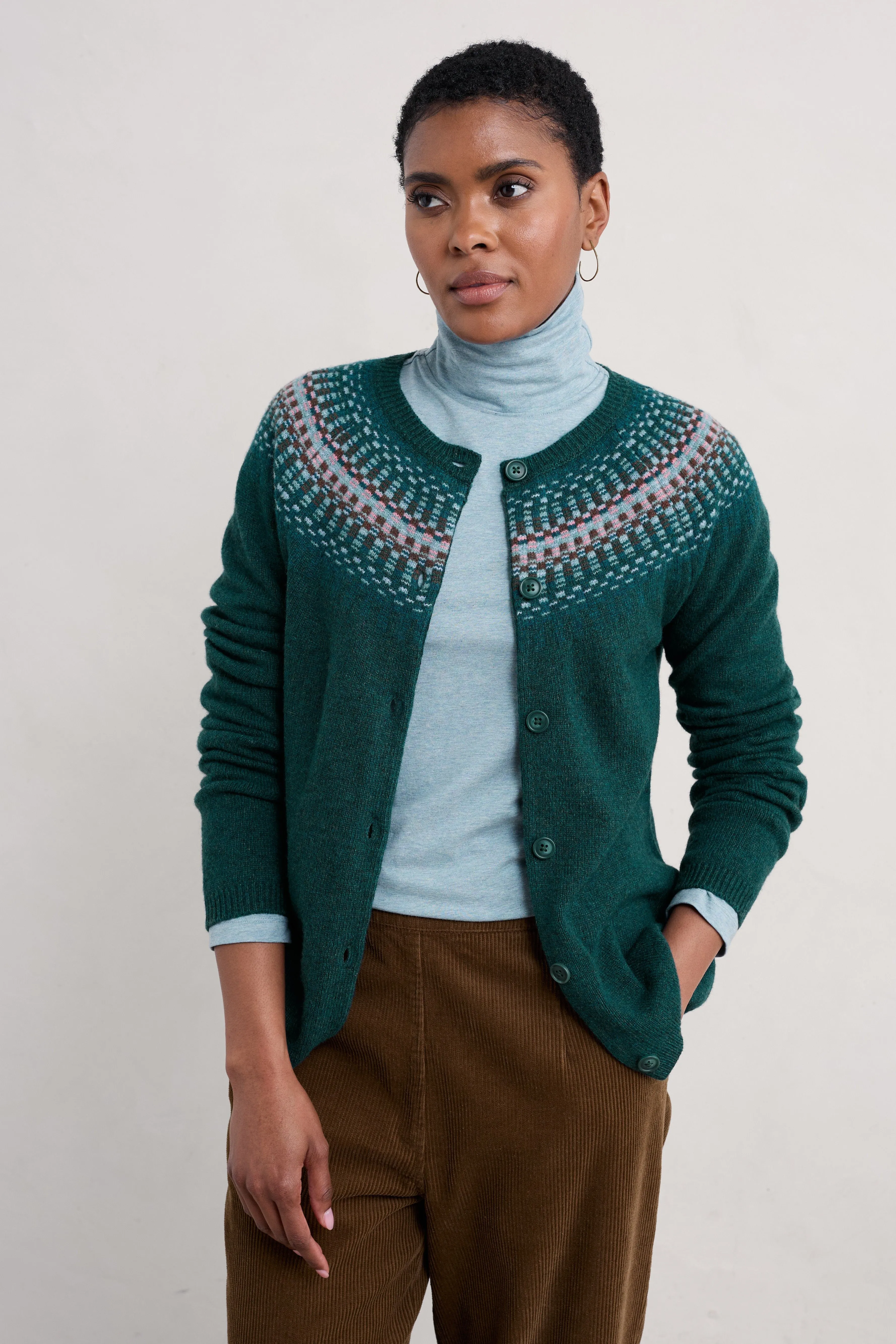 Seasalt Berlewen Cardigan in River Spring Loch Creek Multi