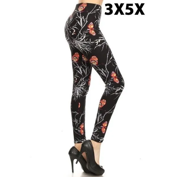 TC3 Black Butterfly Leggings