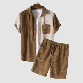 Waffle Patchwork Corduroy Sets