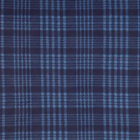 Winterfleece Prints - Two Tone Tartan Plaid Navy Yardage