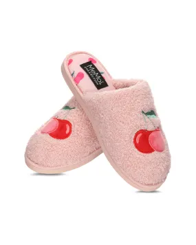 Women's Cherries Terry Slide Slippers