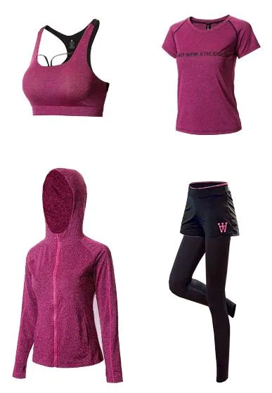 Yoga Workout Set - Breathable Push Up Sports Suit