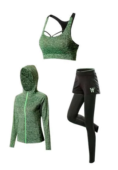 Yoga Workout Set - Breathable Push Up Sports Suit