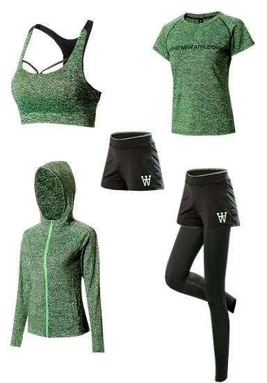 Yoga Workout Set - Breathable Push Up Sports Suit