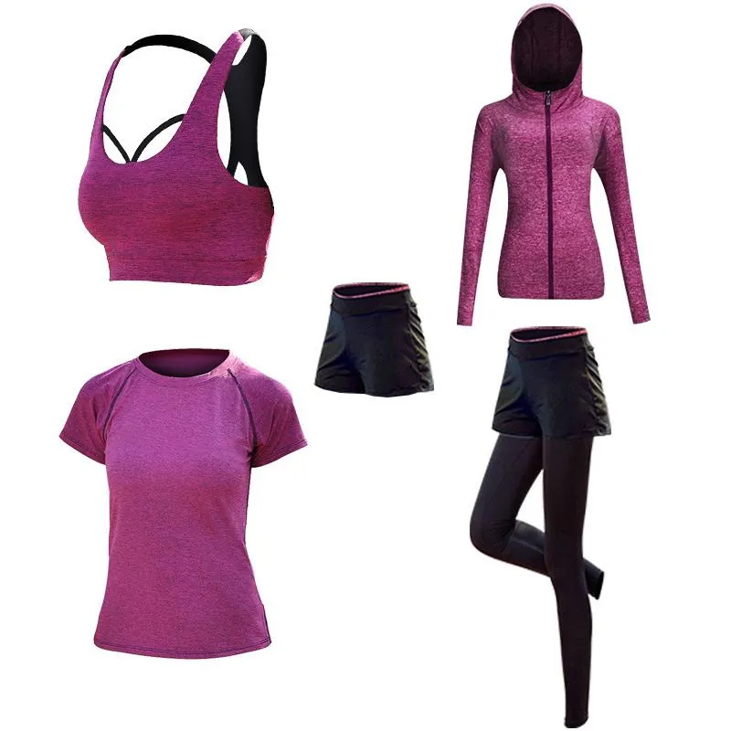 Yoga Workout Set - Breathable Push Up Sports Suit