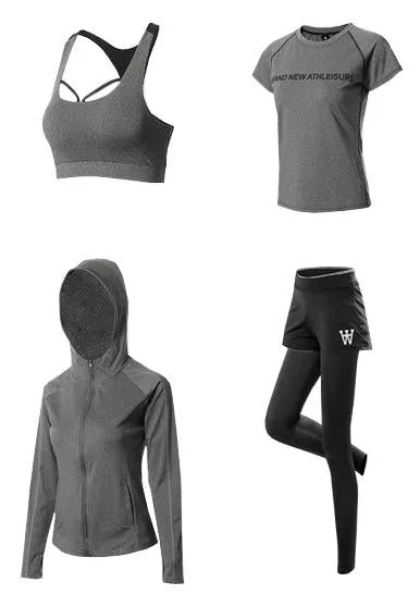 Yoga Workout Set - Breathable Push Up Sports Suit