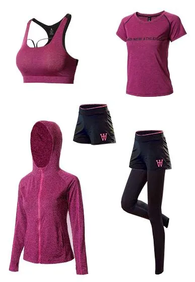 Yoga Workout Set - Breathable Push Up Sports Suit